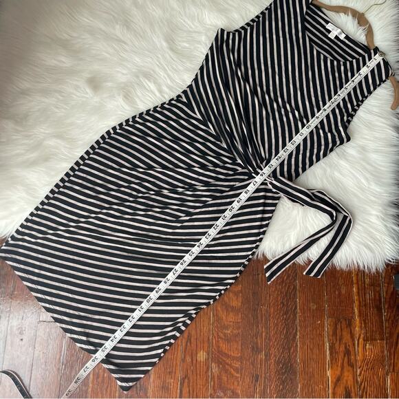 Nine britton Striped Sleeveless Dress Black & Cream NWOT - Picture 9 of 9